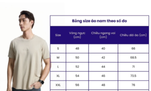 bảng size áo